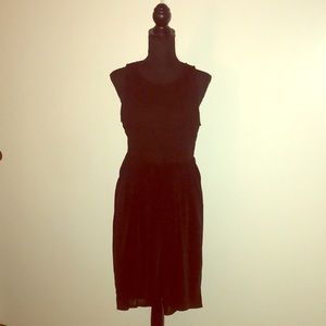 Black H&M dress.